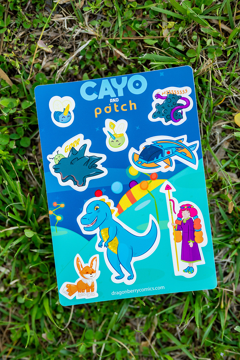 Cayo and Patch sticker sheet